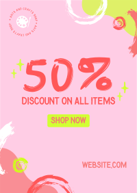 Discount for Artists Flyer Image Preview