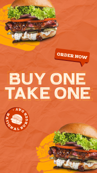 Double Special Burger TikTok Video Design