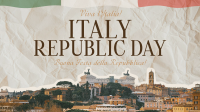 Elegant Italy Republic Day Facebook event cover Image Preview