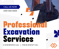 Professional Excavation Services Facebook Post Design