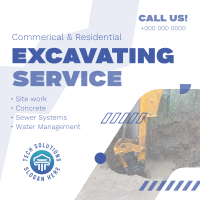 Modern Excavating Service Linkedin Post Image Preview