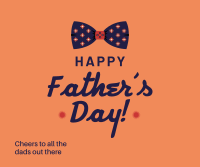 Father's Day Bow Facebook Post Design