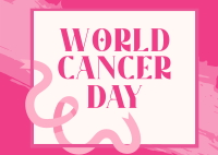 Minimalist Cancer Awareness Postcard Image Preview