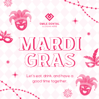 Mardi Gras Masquerade Instagram post Image Preview