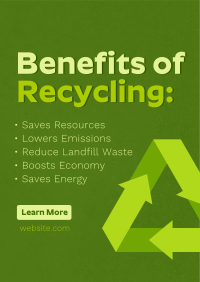 Recycling Benefits Flyer Image Preview