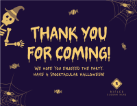 Cute Trick or Treat Thank You Card Image Preview