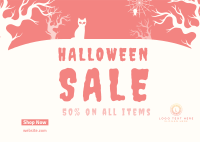 Spooky Midnight Sale Postcard Design