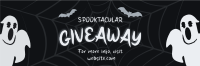 Spooktacular Giveaway Promo Twitter Header Design