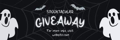 Spooktacular Giveaway Promo Twitter header (cover) Image Preview