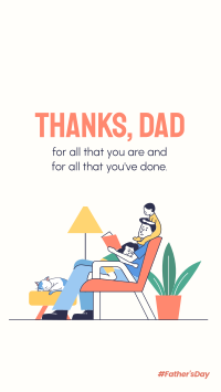Thanks Dad For Everything Facebook Story Design