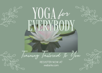 Minimalist Yoga Training Postcard Image Preview