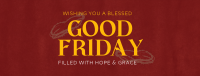 Good Friday Greeting Facebook Cover Design