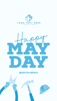 Happy May Day TikTok video Image Preview