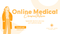 Online Specialist Doctors Facebook Event Cover Design