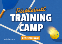 Pickleball Training Camp Postcard Design