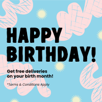 Birthday Delivery Deals Instagram Post Design