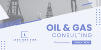 Oil and Gas Tower Twitter Post Design
