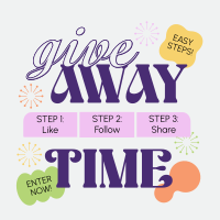 Simple Giveaway Steps Instagram Post Preview