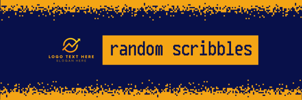 Random Scribbles Twitter Header Design Image Preview