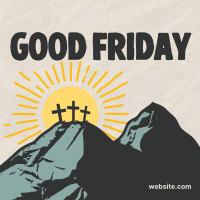 Good Friday Calvary Linkedin Post Design