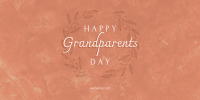 Elegant Classic Grandparent's Day Twitter Post Design