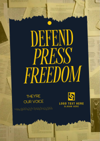 Defend Press Freedom Flyer Image Preview