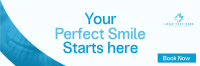 Minimalist Professional Dental Clinic Twitter Header Preview