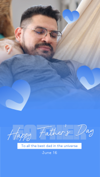 Admiring Best Dads Facebook Story Design