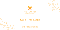 Save the Date Leaves Twitter post Image Preview