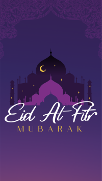 Starry Eid Al-Fitr YouTube short Image Preview
