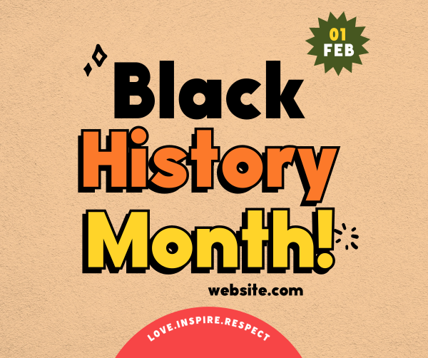 Funky Black History Facebook Post Design Image Preview