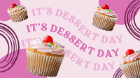 Cupcakes For Dessert Facebook Event Cover Design