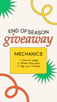 End Of Season Giveaway Facebook story Image Preview