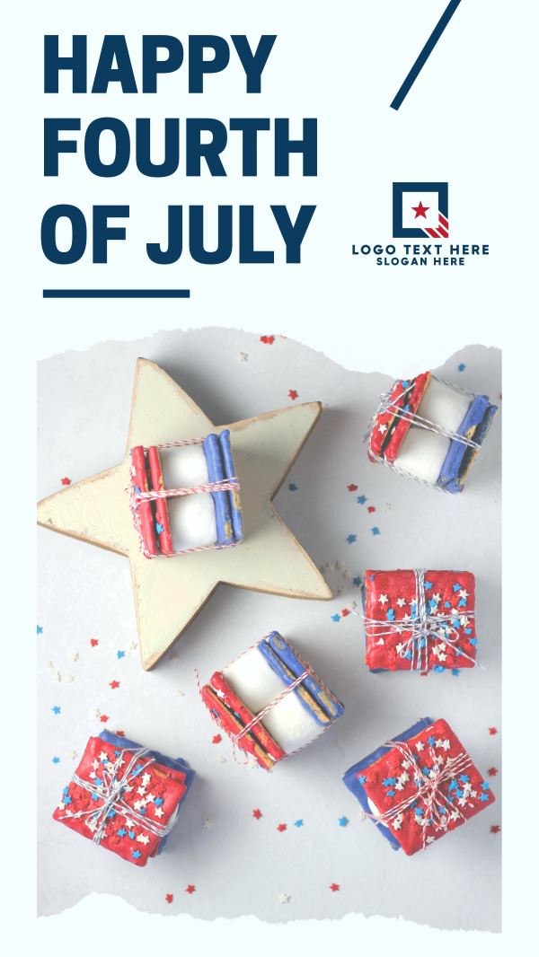 Happy Fourth of July Instagram Story Design Image Preview