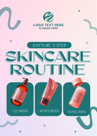 Daytime Skincare Routine Flyer Design