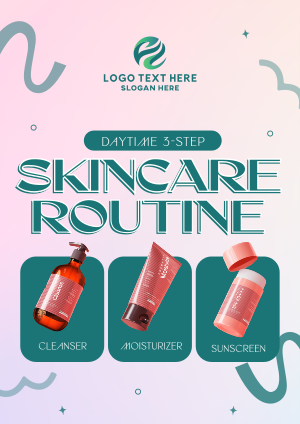 Daytime Skincare Routine Flyer Image Preview