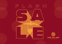 Flash Sale Now Postcard Image Preview