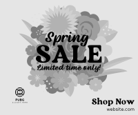 Spring Sale bouquet Facebook Post Design