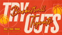 Basketball Game Tryouts Facebook event cover Image Preview