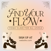 Minimalist Yoga Class Instagram Post Design