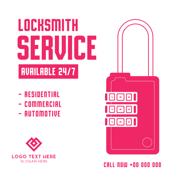 Locksmith Services Linkedin Post Design Image Preview