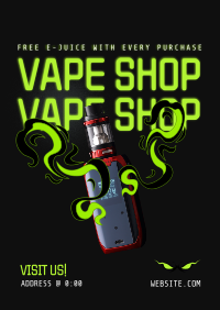 Vape Night Promo Poster Image Preview