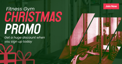 Christmas Gym Promo Facebook ad Image Preview
