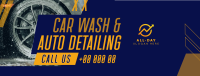 Car Wash Auto detailing Service Facebook Cover Design