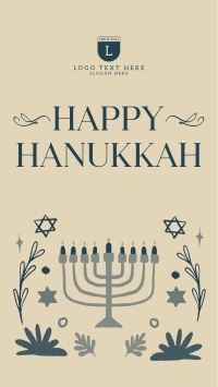 Peaceful Hanukkah Facebook Story Design