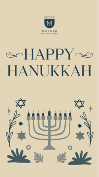 Peaceful Hanukkah Facebook story Image Preview