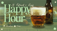 Modern St. Patrick's Day Happy Hour Video Design