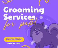 Premium Grooming Services Facebook Post Design