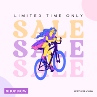 Pedal Your Way Sale Instagram Post Design