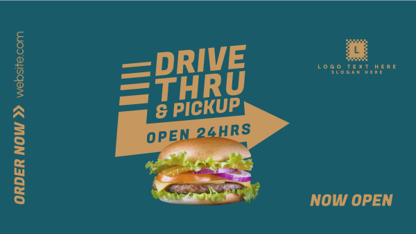 Fast Food Drive-Thru Facebook Event Cover Design Image Preview